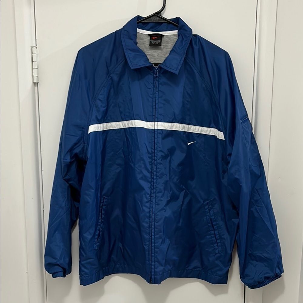 Nike Men's Blue Windbreaker Jacket